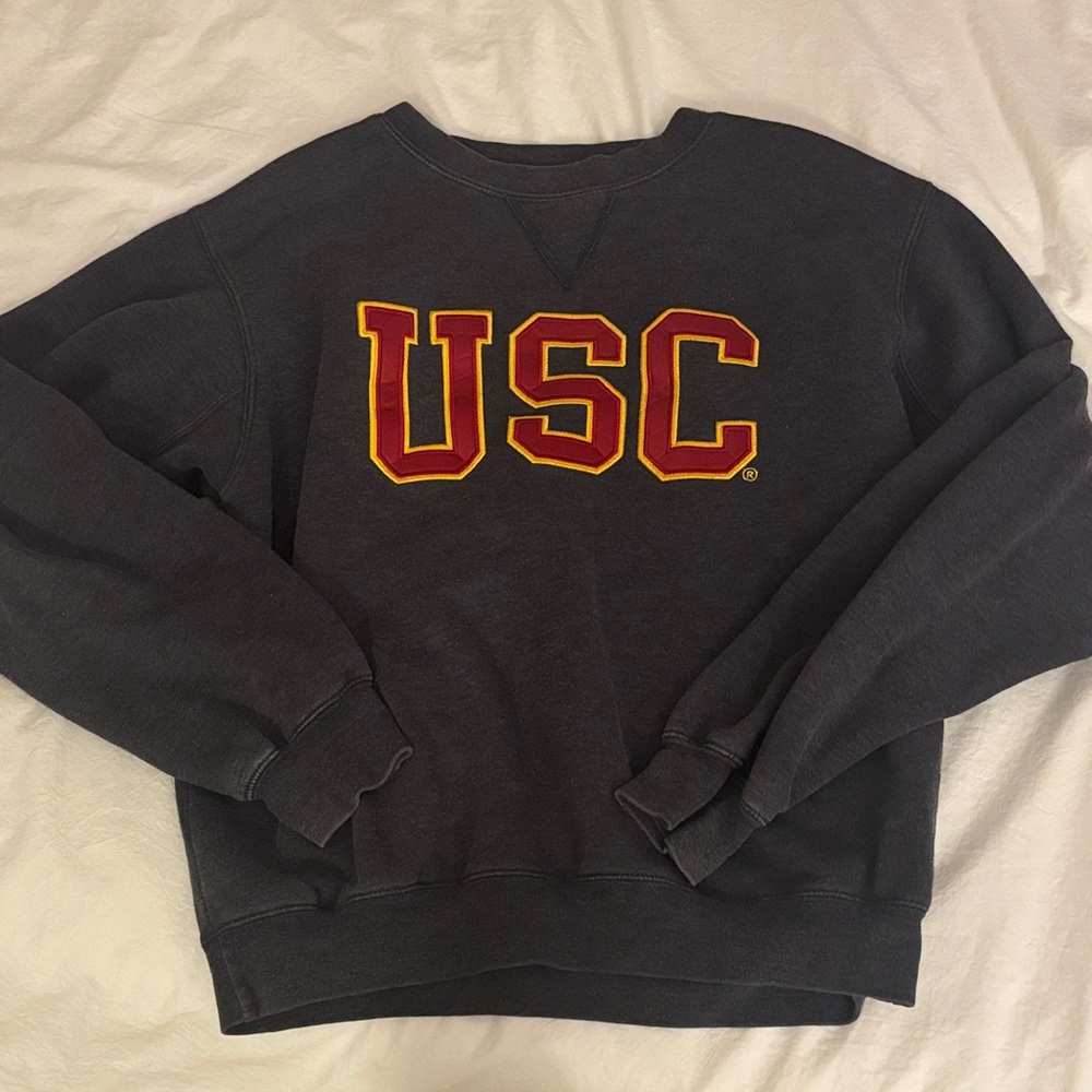 Gray USC Crewneck